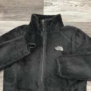The‎ North Face Osito Solid Black Womens Small Full Zip Warm Fuzzy Fleece Jacket